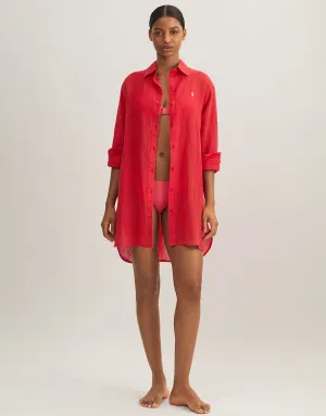Boyfriend Shirt - Coral