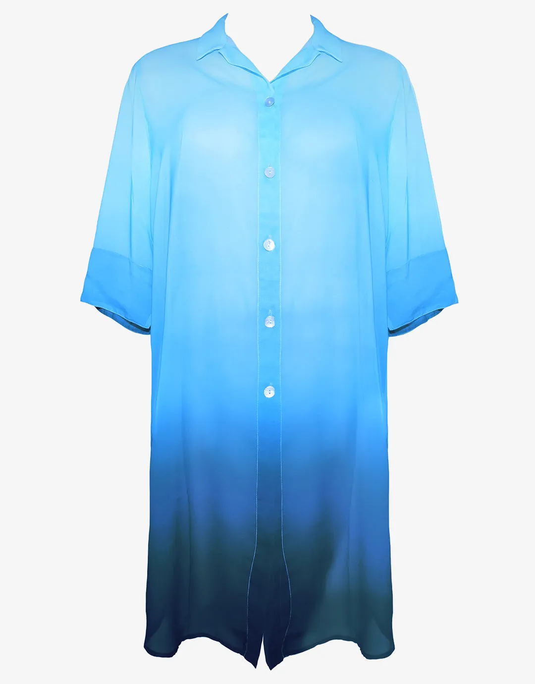 Brasil Beach Shirt - Blue Ombre