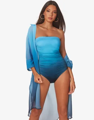 Brasil Beach Shirt - Blue Ombre