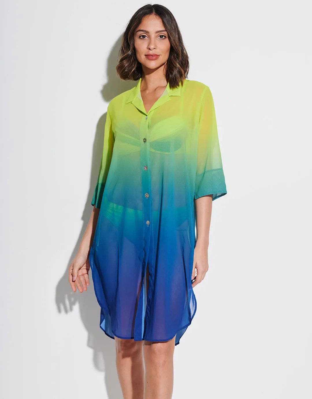 Brasil Midi Beach Shirt - Lima