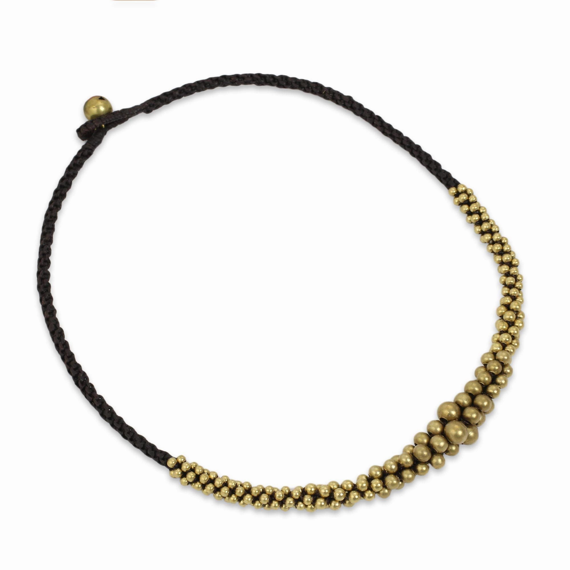 Brass Beaded Necklace