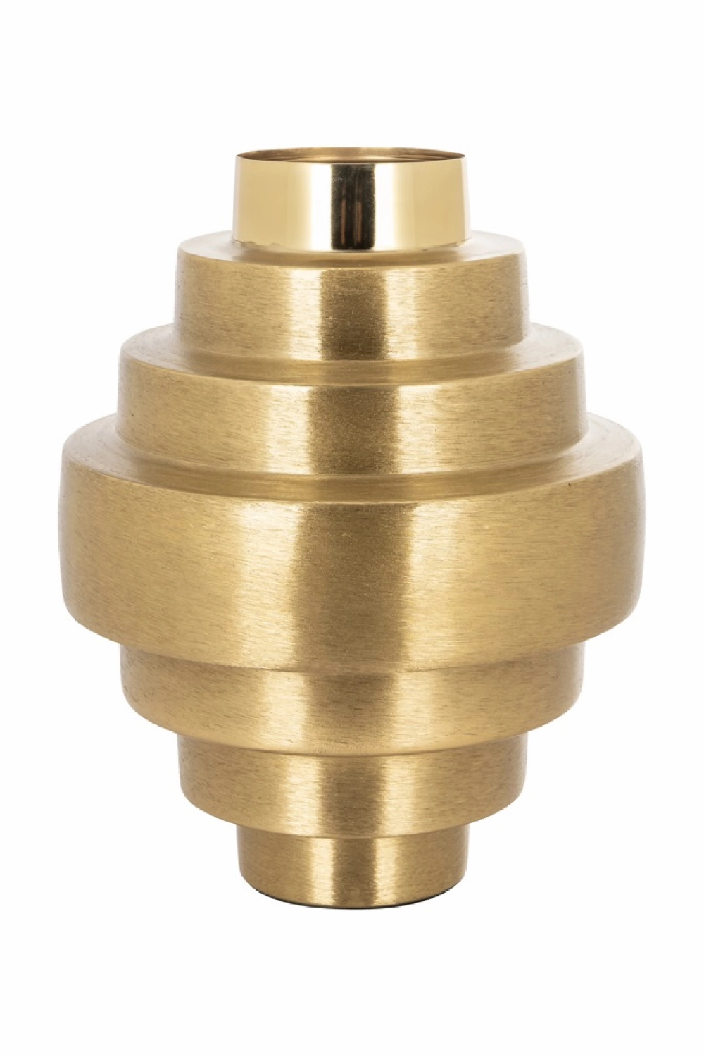 Brass Plated Layer Vase | OROA Akelei Vase,Glass Vase