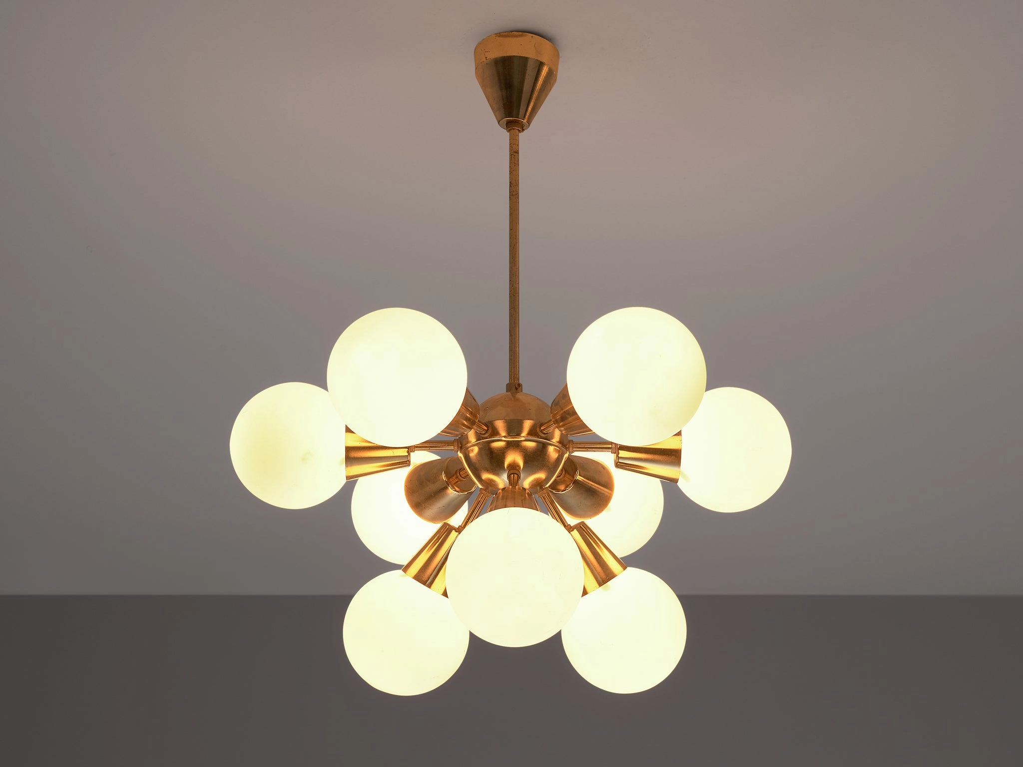 Brass Sputnik Chandelier with Opaline Glass Spheres Knife Set,Kitchen Knives