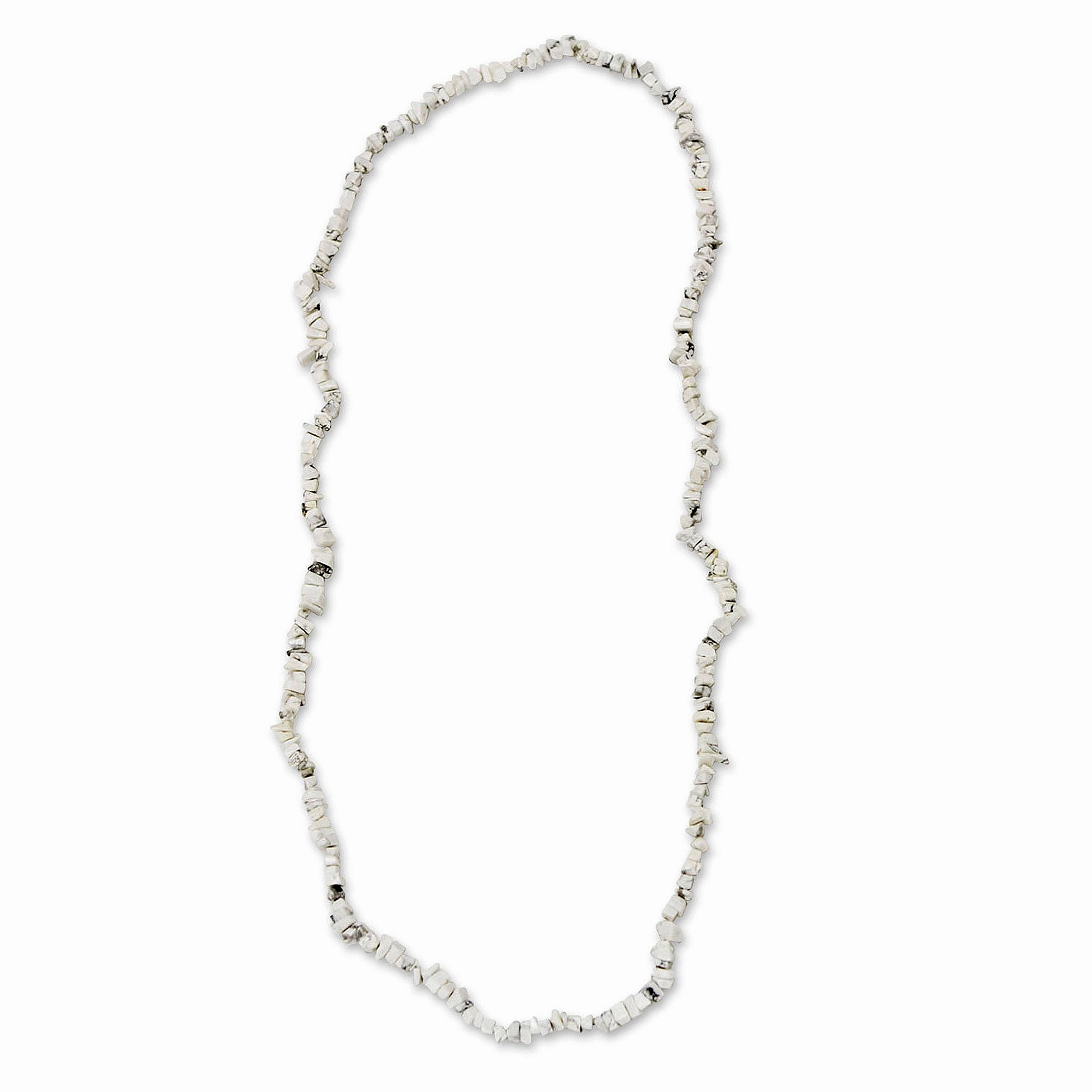 Brazilian Cloud Howlite Beaded Necklace