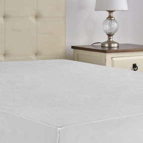 Breathable and Soft Plushed Comfy Bedding Waterproof Mattress Protector - White mattress pads,mattress topper,bed protection