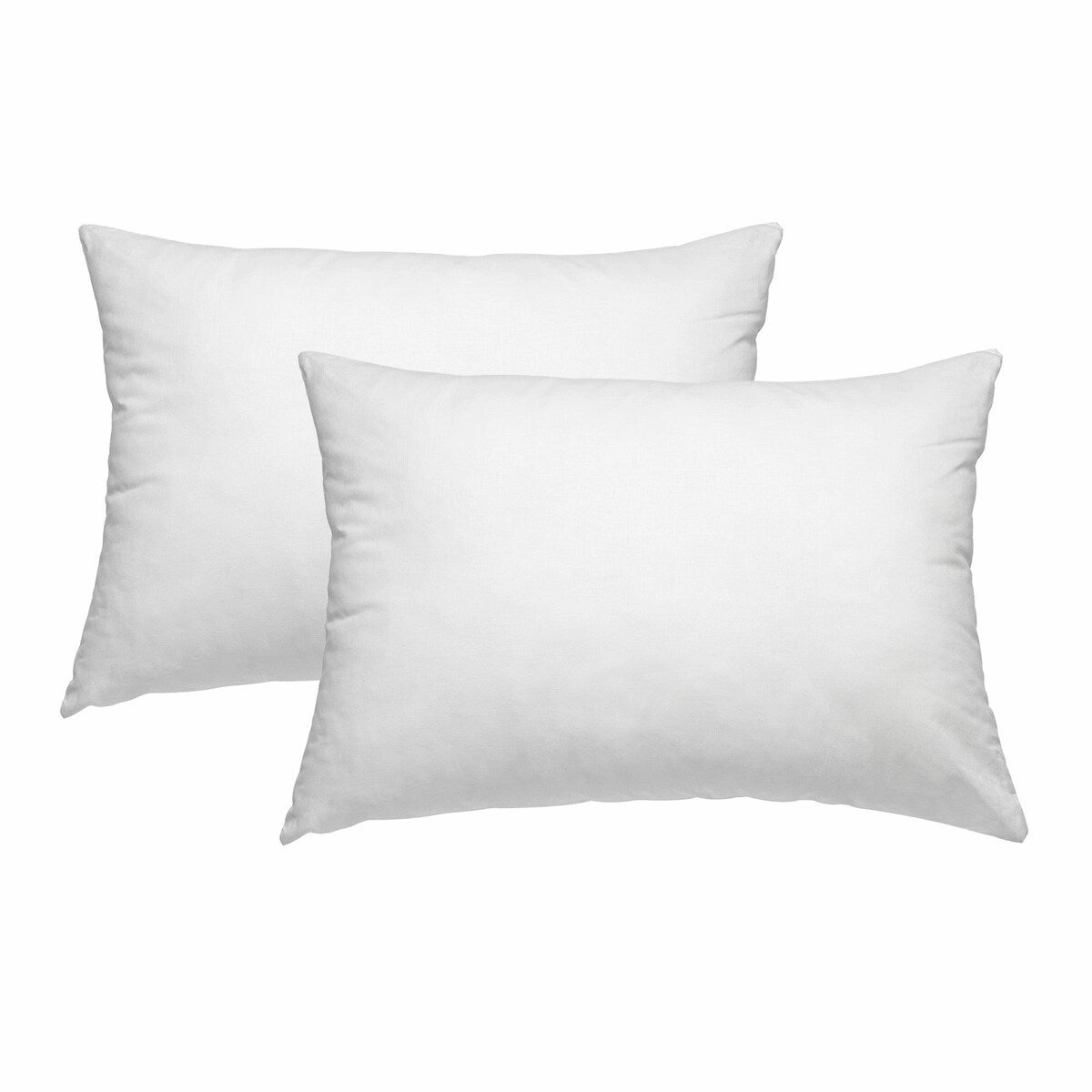 BreathableBaby Cotton Percale Toddler Pillow, 13" x 18"/33 x 46 cm, White (2-Pack) pillows,bed pillow,sleeping cushion