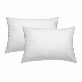 BreathableBaby Cotton Percale Toddler Pillow, 13" x 18"/33 x 46 cm, White (2-Pack) pillows,bed pillow,sleeping cushion