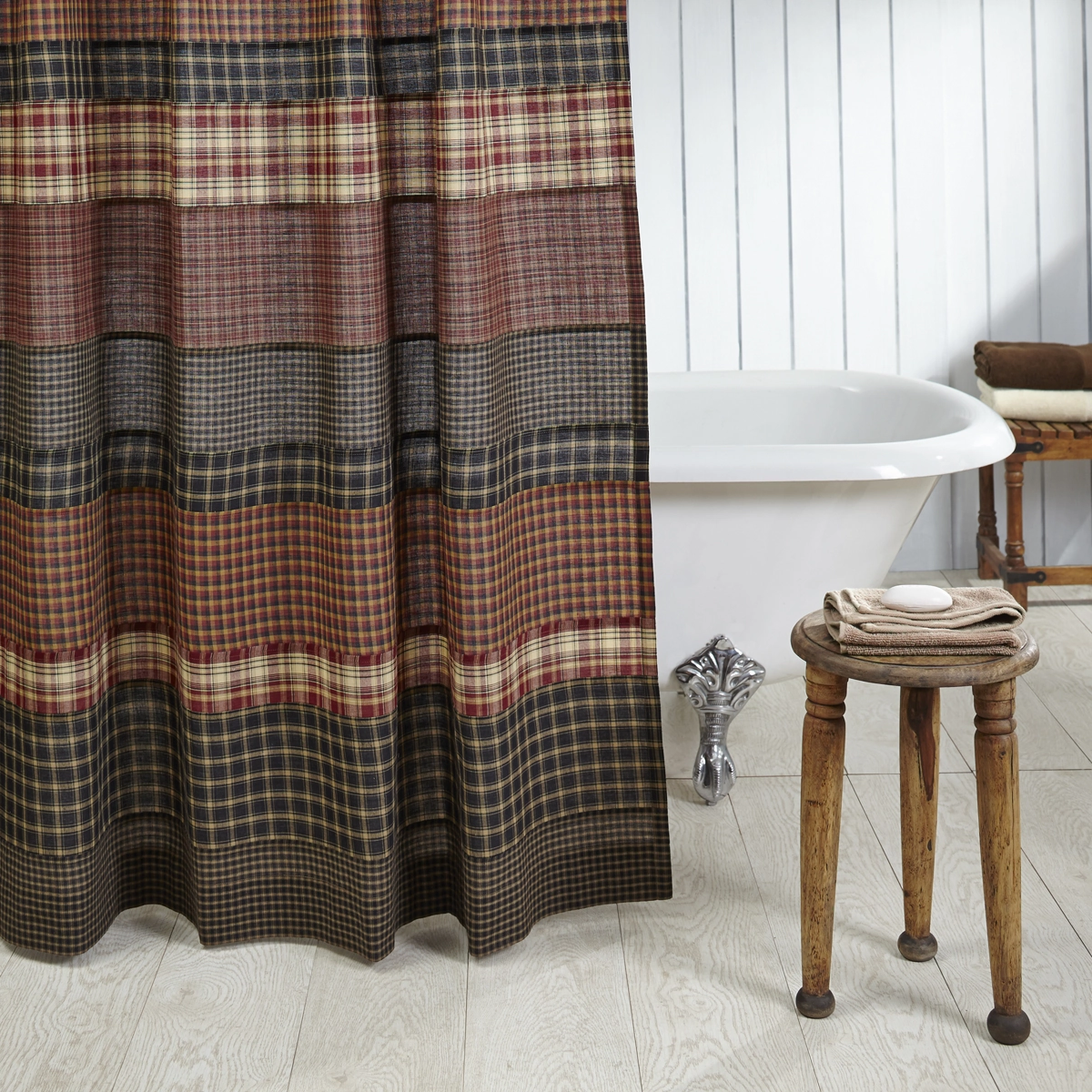Brick Raven Shower Curtain