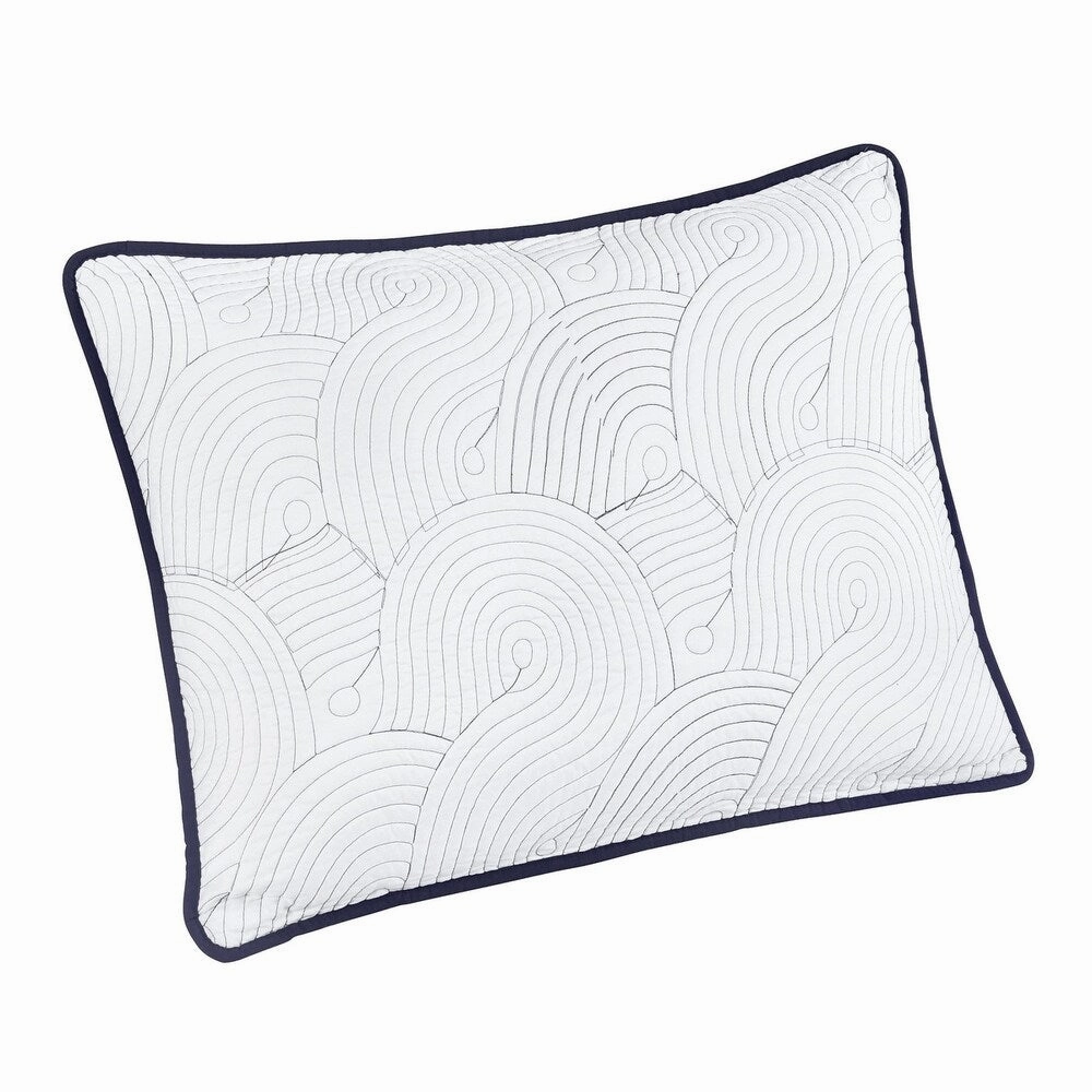 Brielle Wave Reversible Sham (Set of 2) pillowcases,cotton pillow covers,bed linen