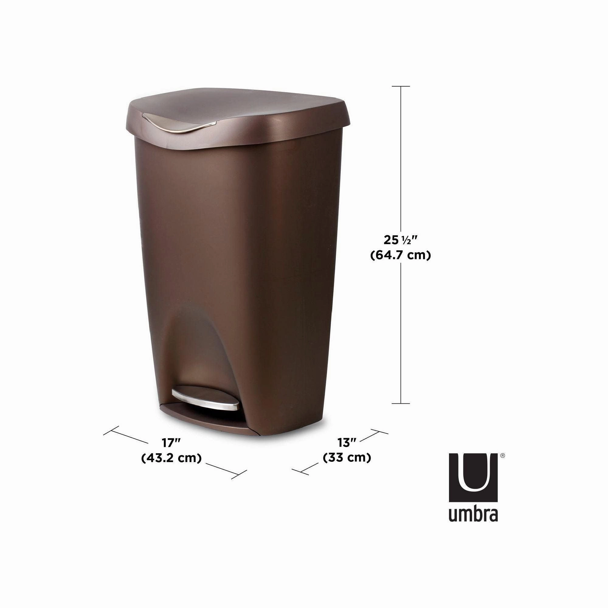 Brim 13 Gallon (50L) Trash Can with Lid