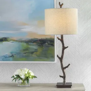 Bronzed Branch Lamp mattress topper, bed base