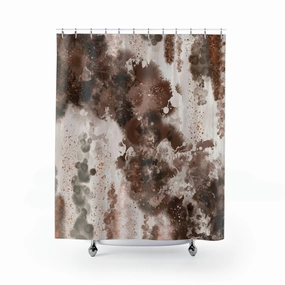 Brown Beige boho shower curtain Lighting,Home Lighting