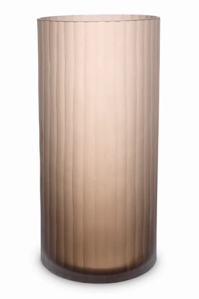 Brown Frosted Glass Vase | Eichholtz Haight Vase,Glass Vase