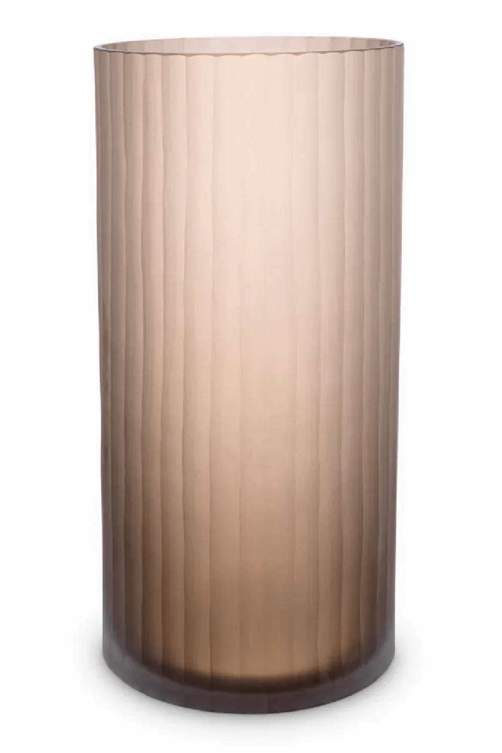 Brown Frosted Glass Vase | Eichholtz Haight Vase,Glass Vase