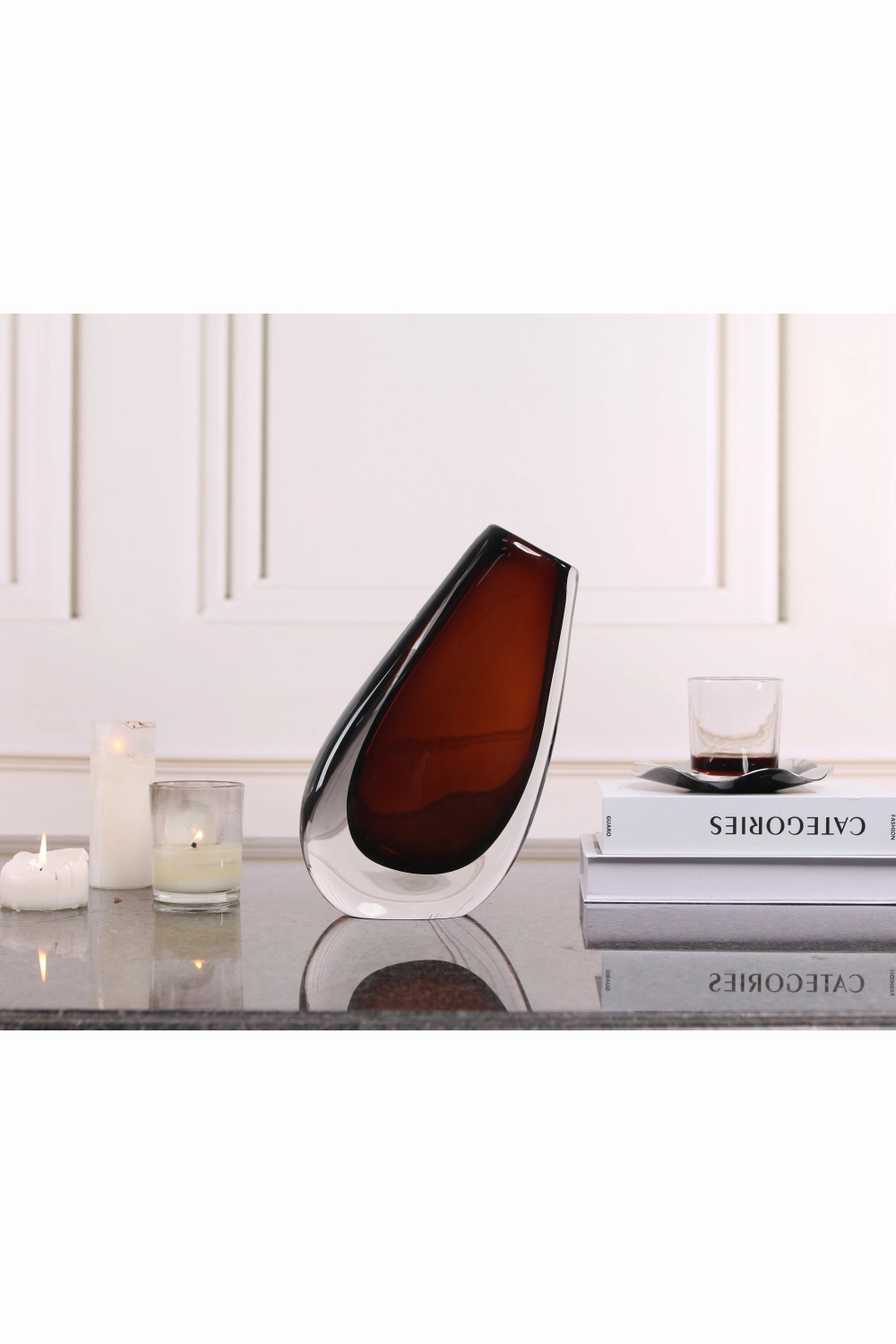 Brown Glass Vase | Liang & Eimil Nagita