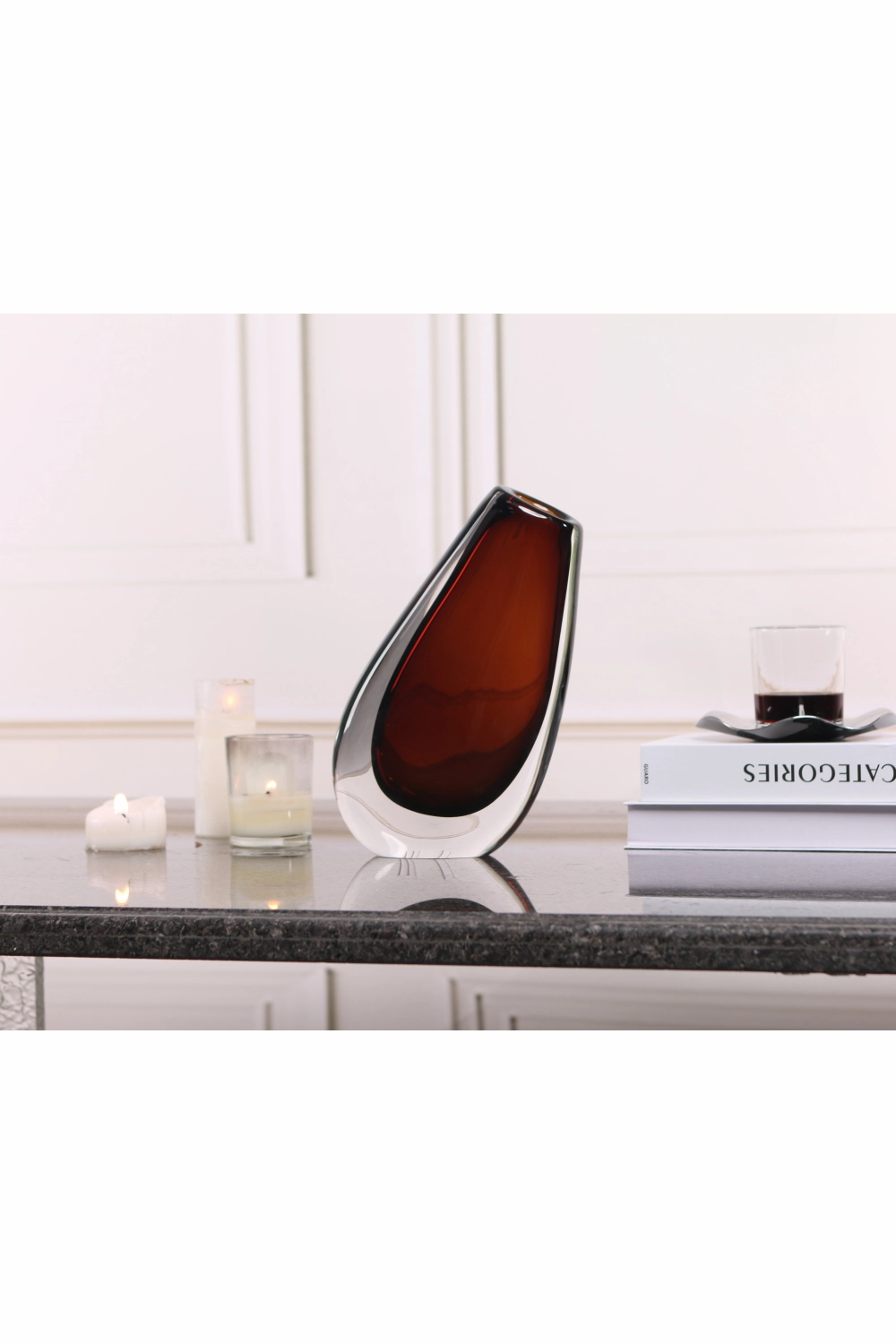 Brown Glass Vase | Liang & Eimil Nagita