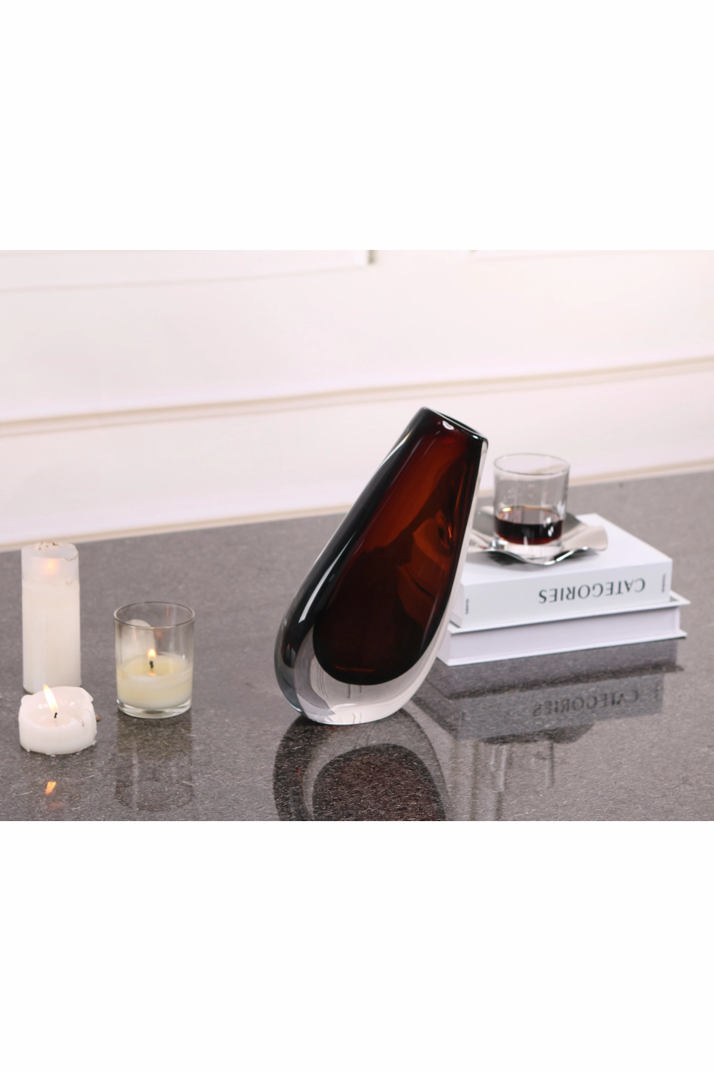 Brown Glass Vase | Liang & Eimil Nagita