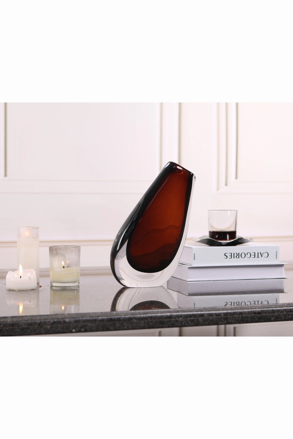Brown Glass Vase | Liang & Eimil Nagita