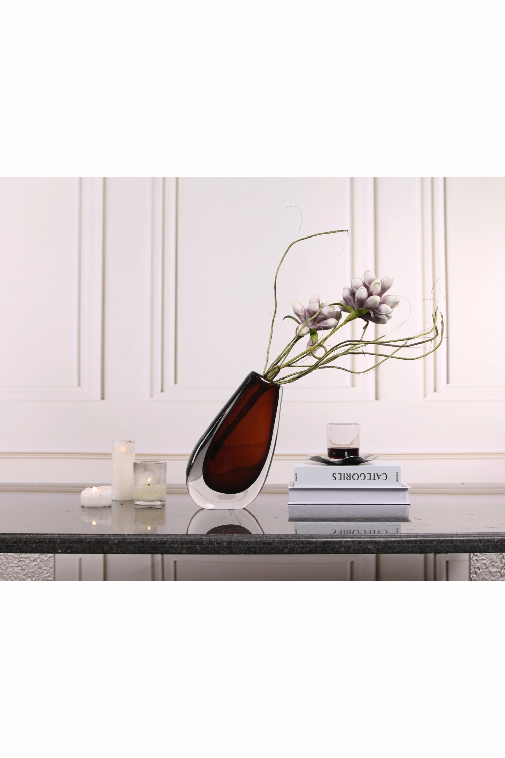 Brown Glass Vase | Liang & Eimil Nagita