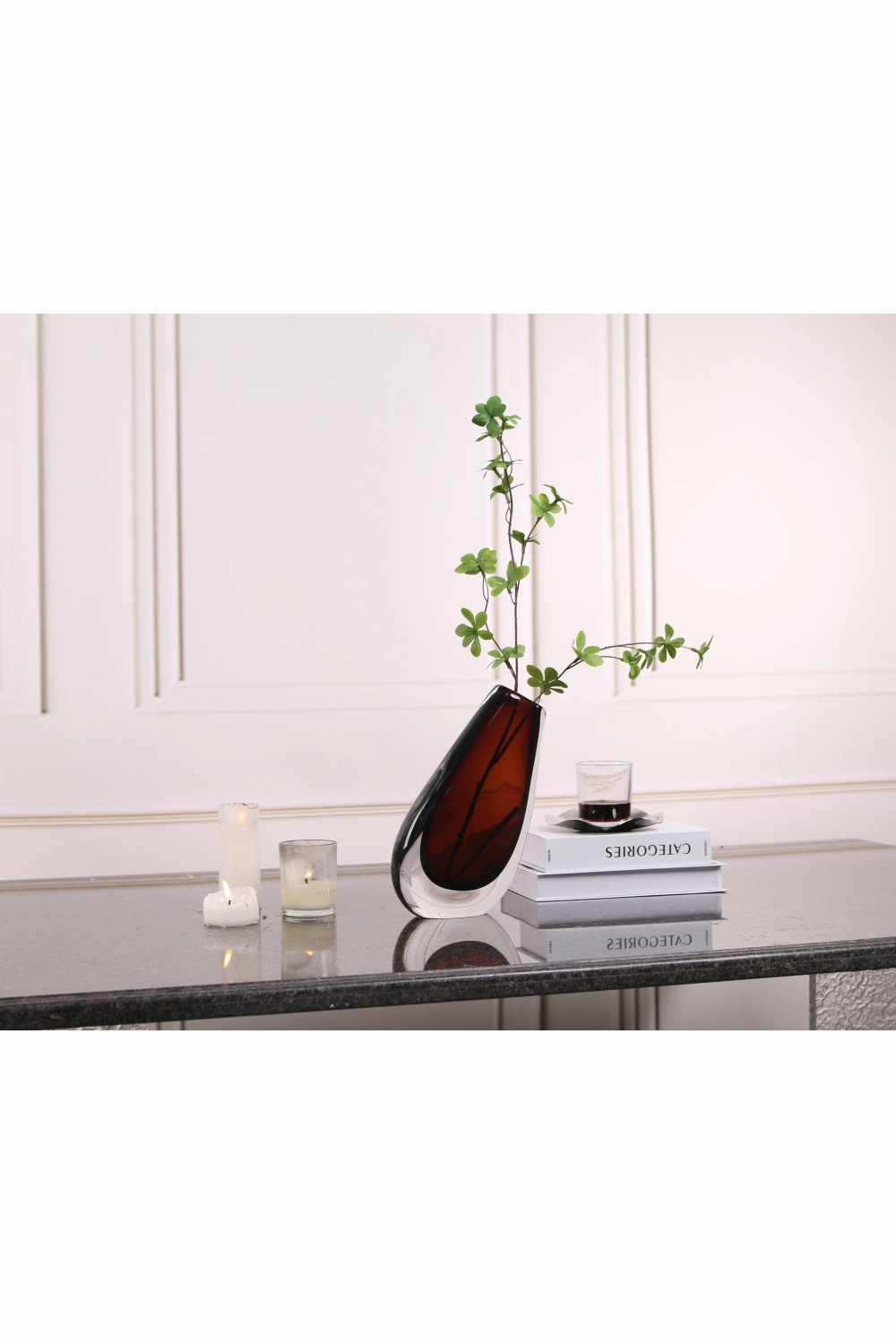 Brown Glass Vase | Liang & Eimil Nagita