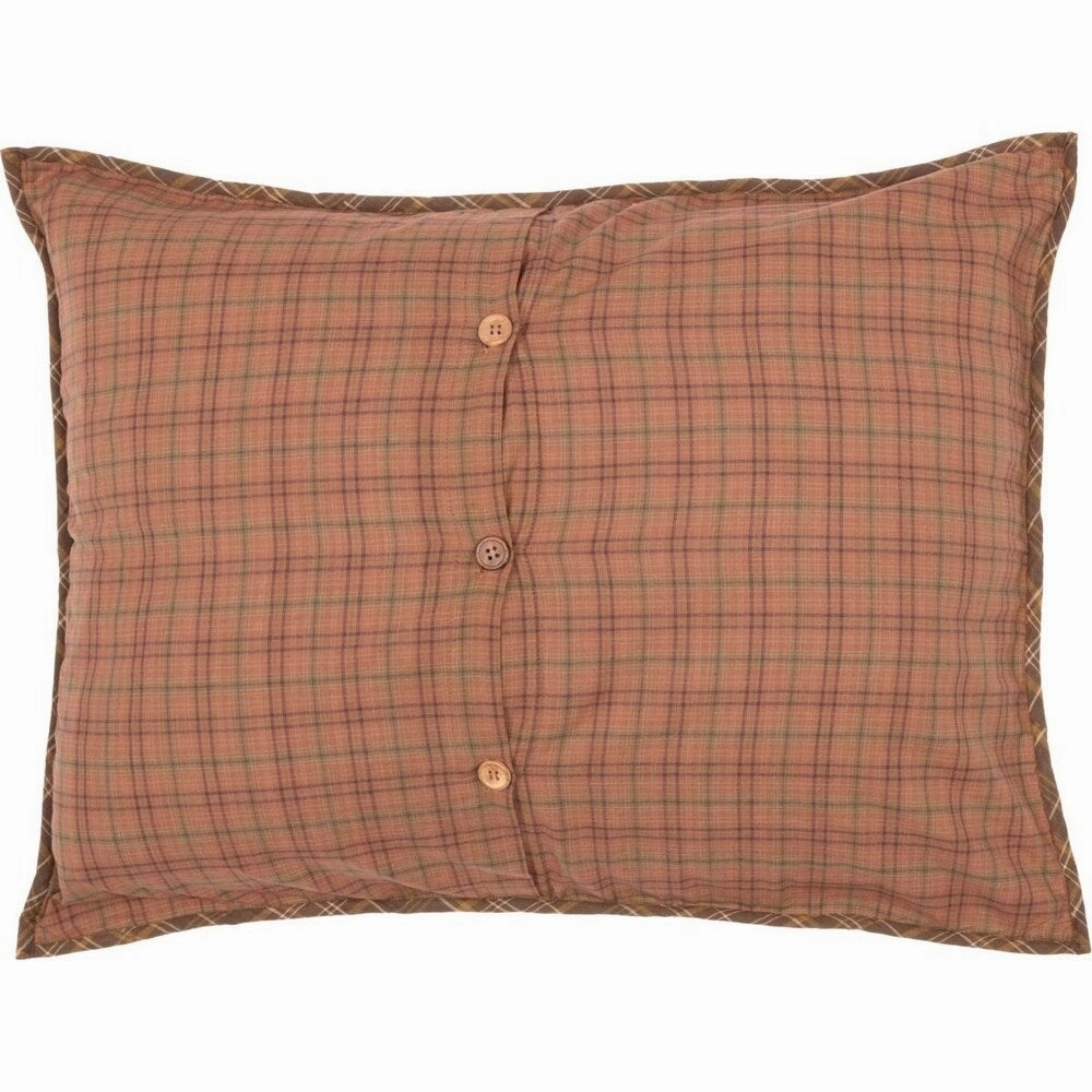 Brown Rustic Bedding VHC Prescott Sham Cotton Patchwork