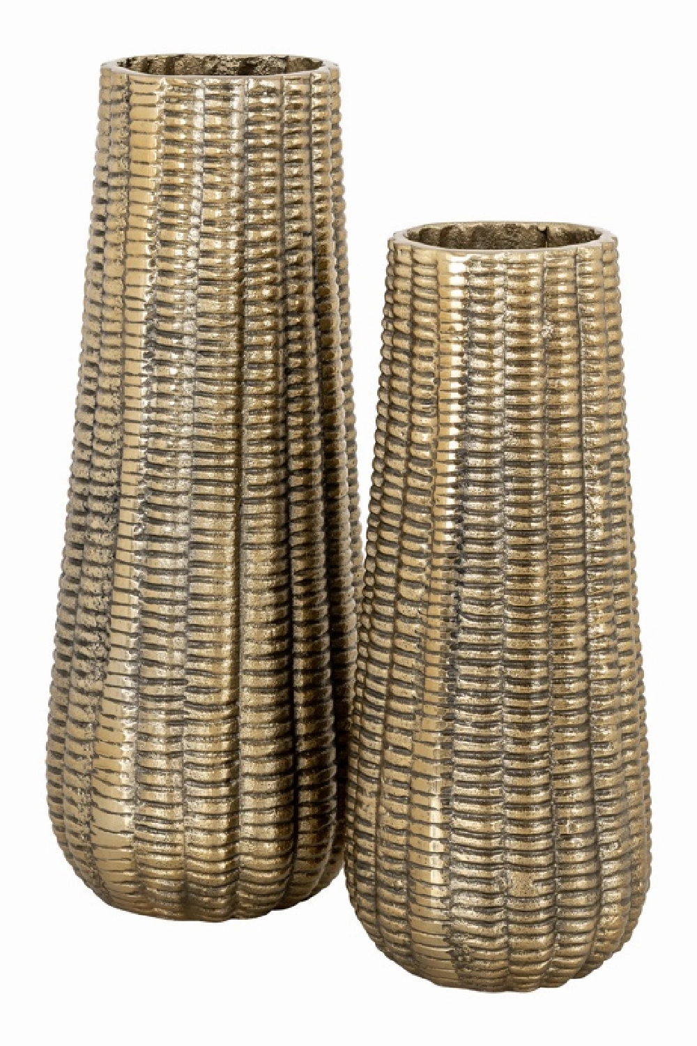 Brushed Gold Vase L | OROA Loran