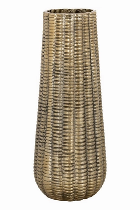 Brushed Gold Vase L | OROA Loran Vase,Glass Vase