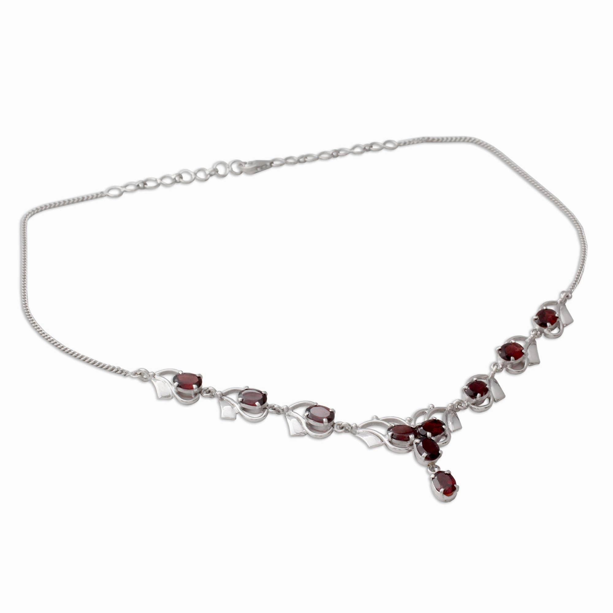 Buds of Passion Sterling Silver Necklace