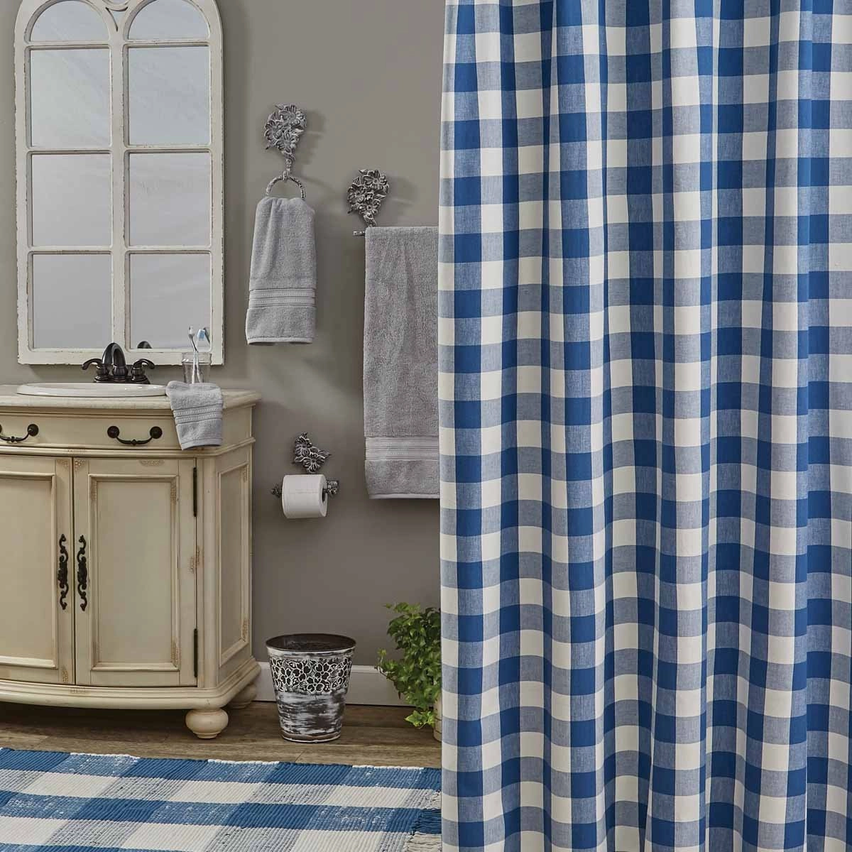Buffalo Blue Check Shower Curtain