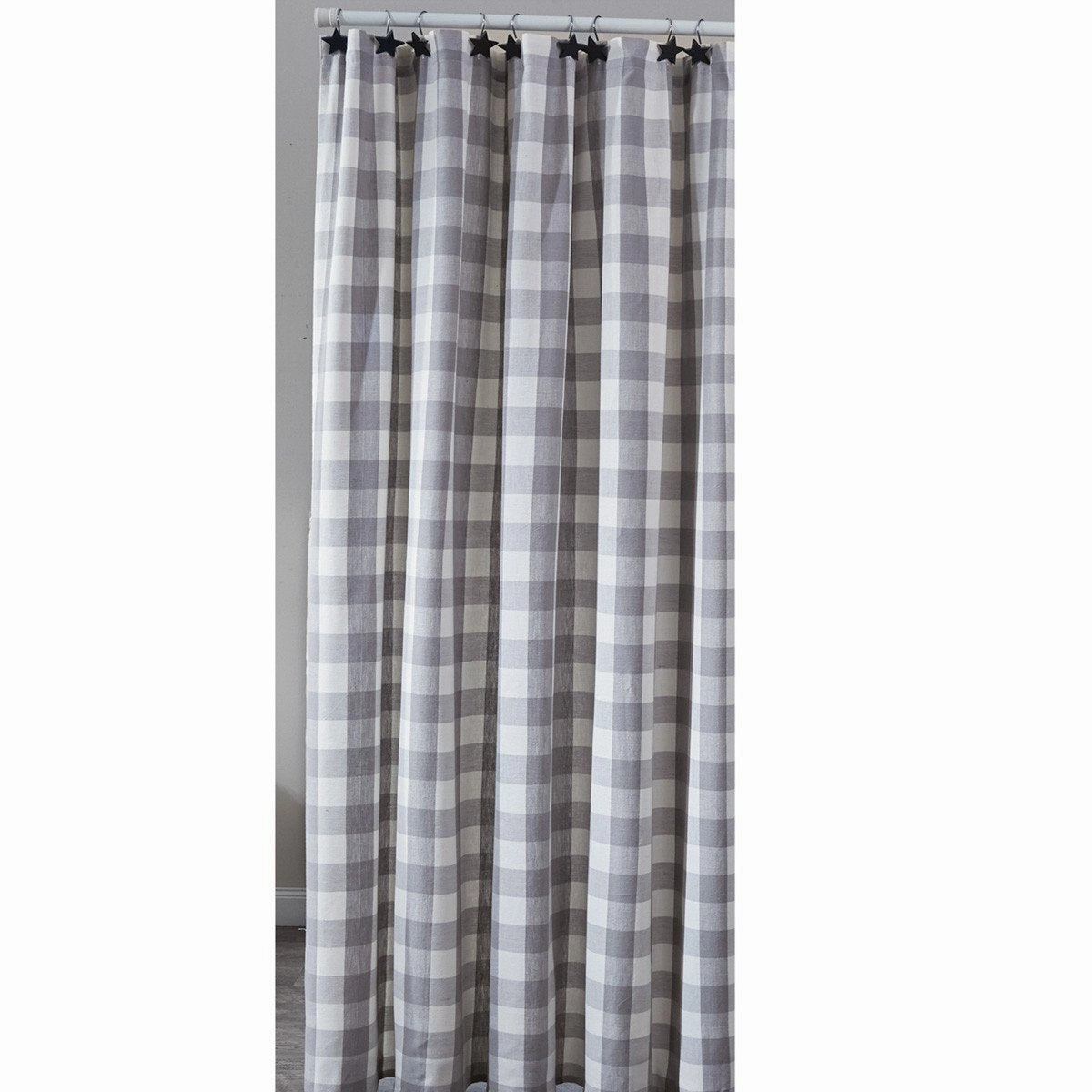 Buffalo Grey Check Shower Curtain