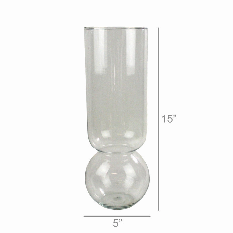 Bulb Vase Extra Tall Clear