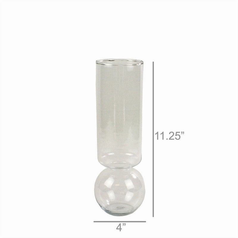Bulb Vase Tall Clear
