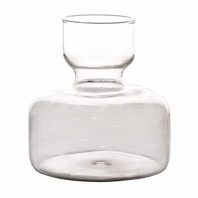 Bulb Vase, Wide Bottom, Glass Vase,Ceramic Vase