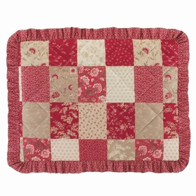 Burgundy Patchwork Ruffle Pillow Sham pillowcases,cotton pillow covers,bed linen