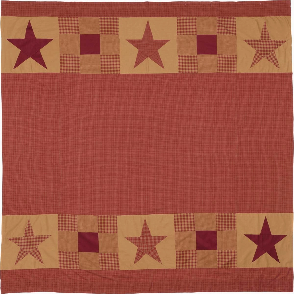 Burgundy Star Shower Curtain