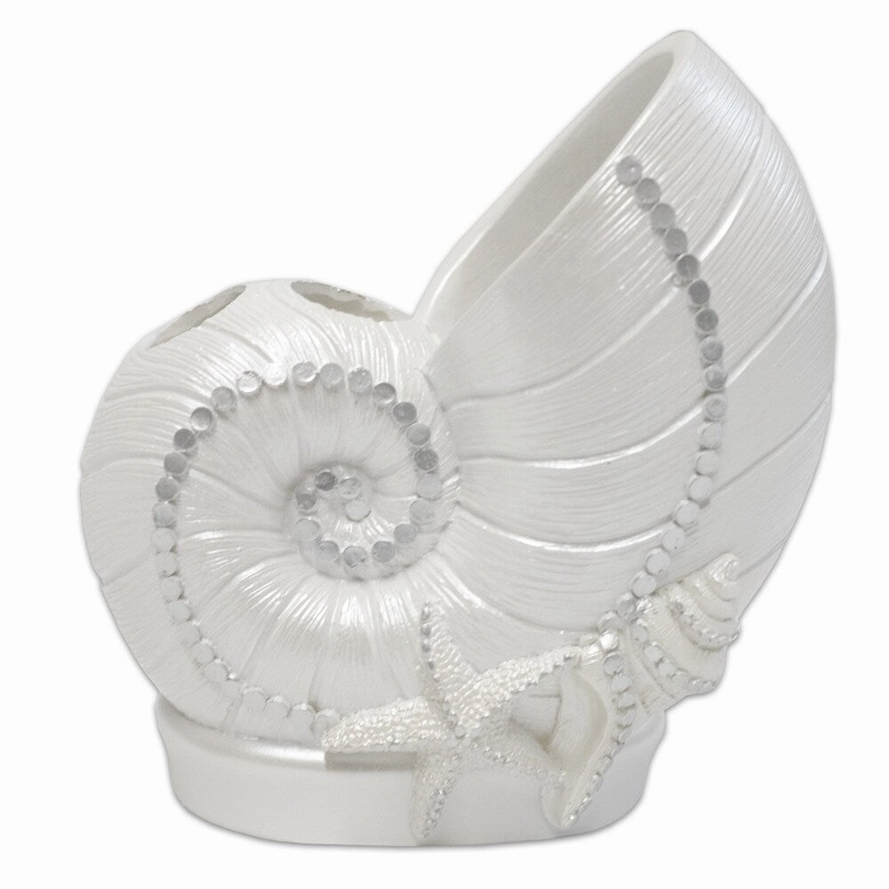 By The Sea Tooth Brush Holder- White Toothbrush Holder,Bathroom Organizer