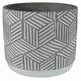 Cachepot, Cement - Rhombus Vase,Ceramic Vase