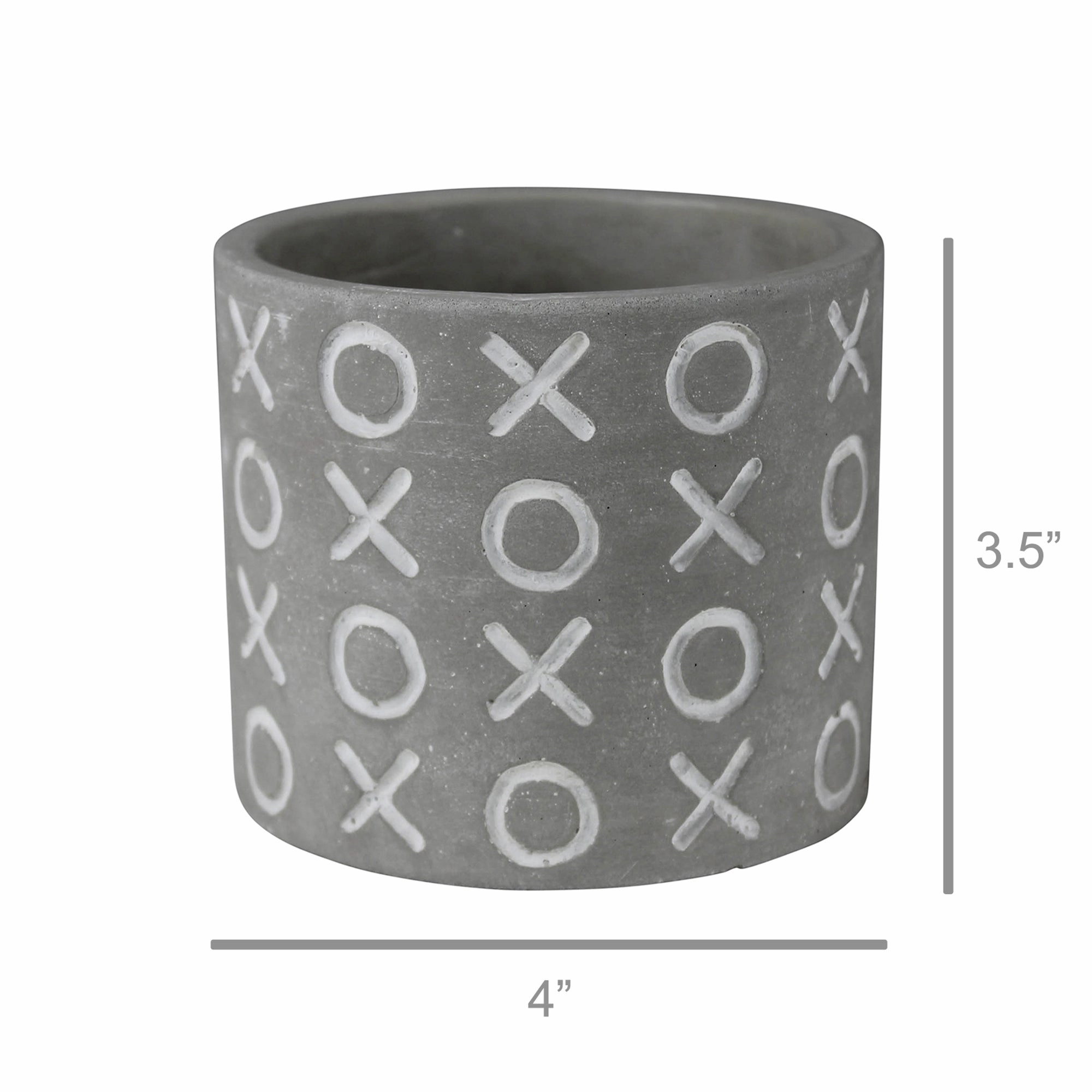 Cachepot, Cement - XOXO