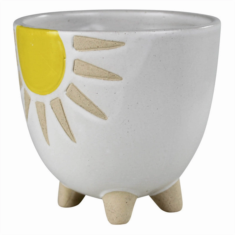 Cachepot with Sun, Ceramic