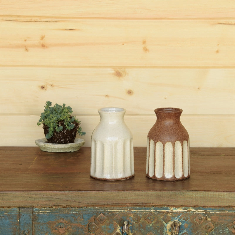 Caldwell Ceramic Vase - Brown