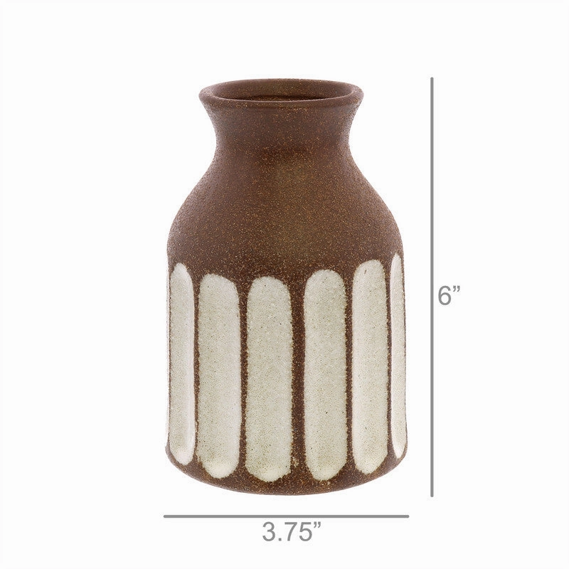 Caldwell Ceramic Vase - Brown