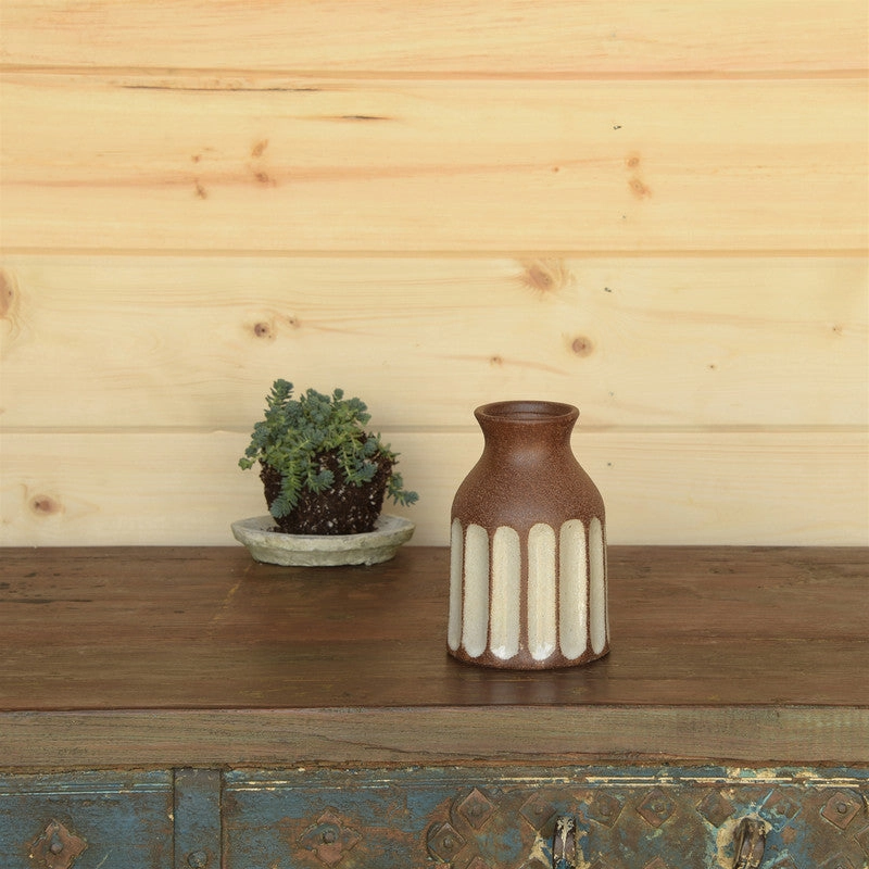 Caldwell Ceramic Vase - Brown