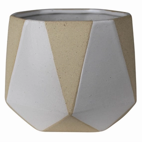 Calico Cachepot, Ceramic - White Vase,Ceramic Vase