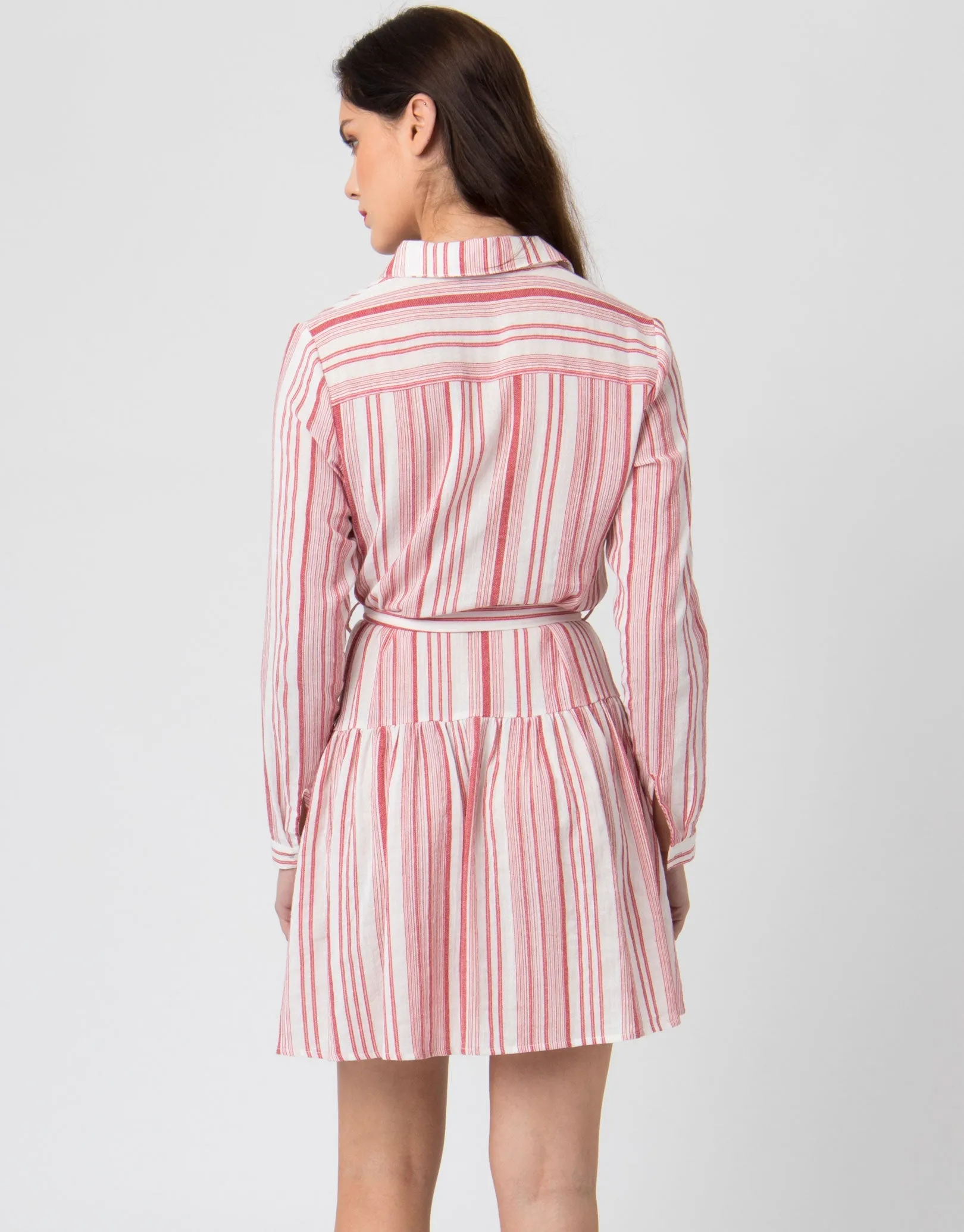 Calla Dress - White/Red