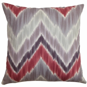 Caltha Zigzag Euro Sham Plum Red pillowcases,cotton pillow covers,bed linen