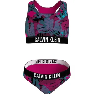 Calvin Klein Bralette Bikini Jungle Leaf Black