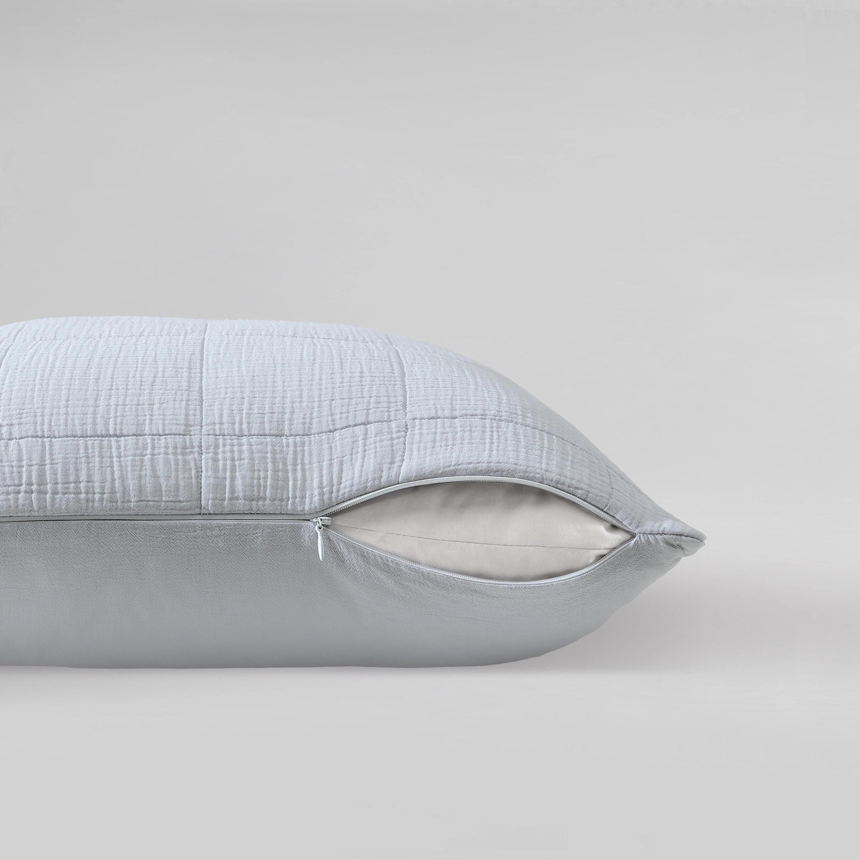 Calvin Klein Cotton Gauze Solid Cotton 2 Piece Euro Sham Set
