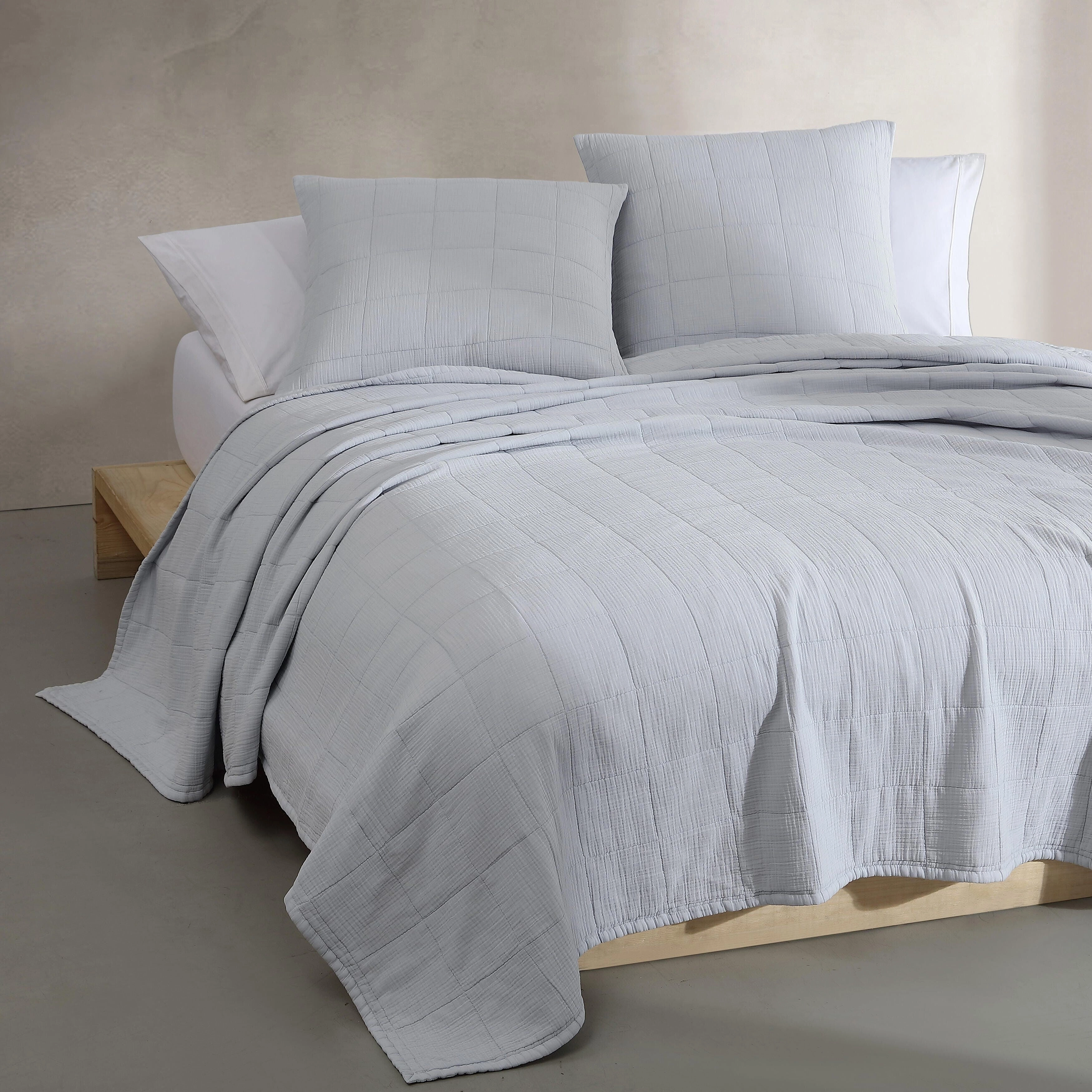 Calvin Klein Cotton Gauze Solid Cotton 2 Piece Euro Sham Set