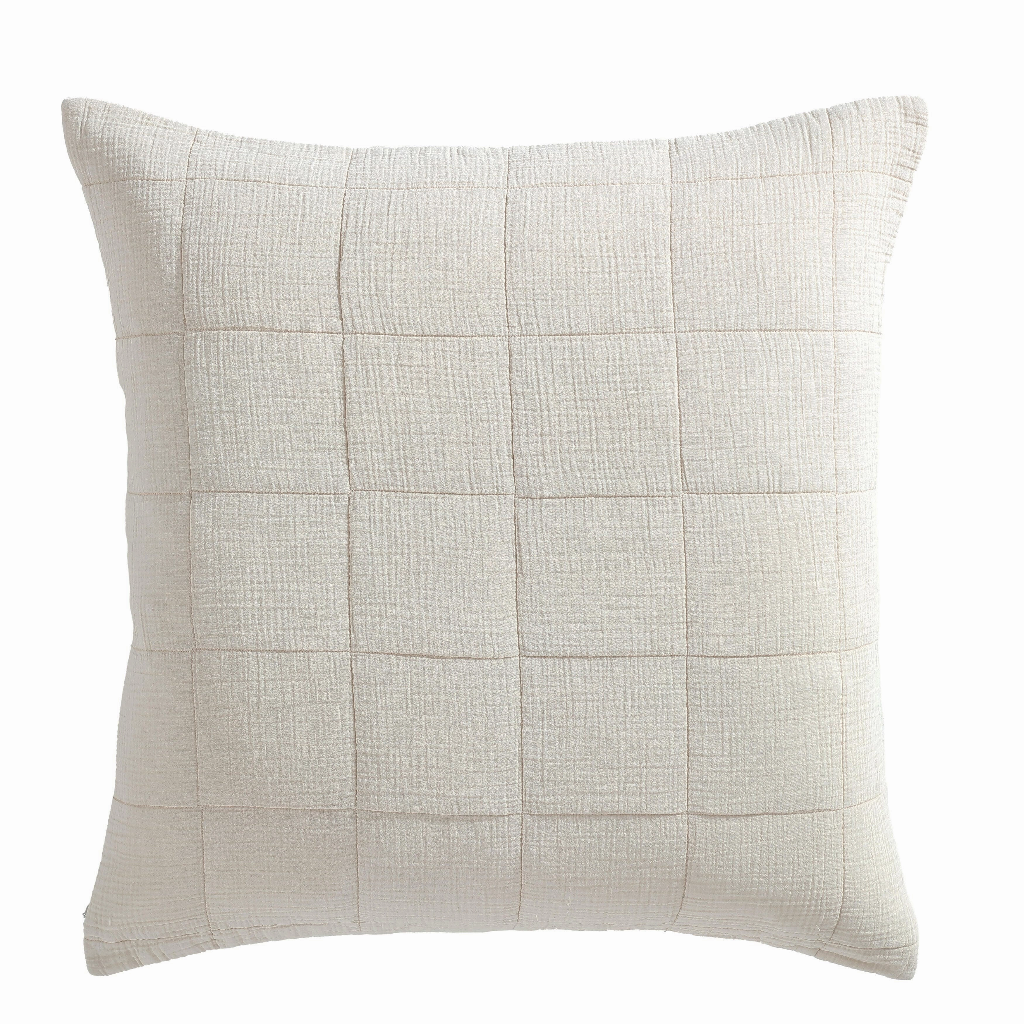 Calvin Klein Cotton Gauze Solid Cotton 2 Piece Euro Sham Set pillowcases,cotton pillow covers,bed linen