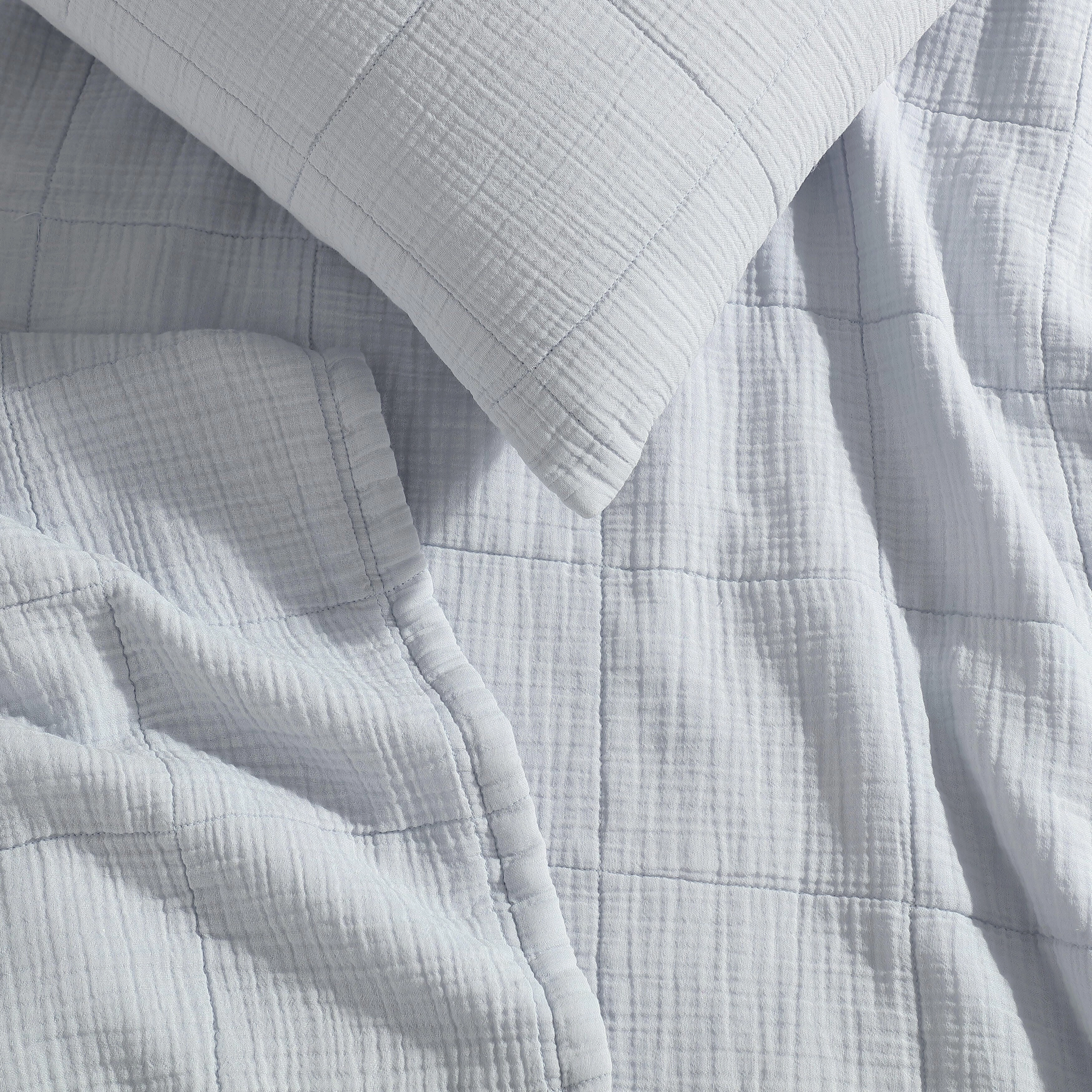 Calvin Klein Cotton Gauze Solid Cotton 2 Piece Euro Sham Set